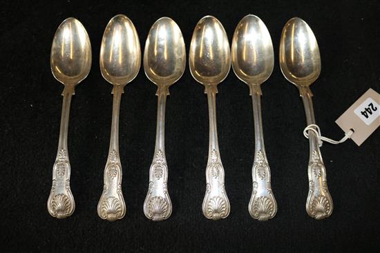 6 Georgian silver spoons